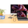 Manhattan USB-C Dock/Hub with Card Reader, Ports (x7): Ethernet, HDMI, USB-A (x3) and USB-C (x2), with Power Delivery (PD) 100W- requires external USB-C charger (not included). USB powered (no external power supply required) when PD is not in use