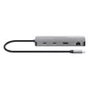 Manhattan USB-C Dock/Hub with Card Reader, Ports (x7): Ethernet, HDMI, USB-A (x3) and USB-C (x2), with Power Delivery (PD) 100W- requires external USB-C charger (not included). USB powered (no external power supply required) when PD is not in use