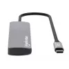 Manhattan USB-C Dock/Hub with Card Reader, Ports (x7): Ethernet, HDMI, USB-A (x3) and USB-C (x2), with Power Delivery (PD) 100W- requires external USB-C charger (not included). USB powered (no external power supply required) when PD is not in use