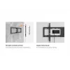 TV wall mount bracket EQUIP 43 inch–95 inch Tilt Slim for 75 kg TVs, VESA 200x200–800x400, tilt 0–8°, 4.2 cm distance, black