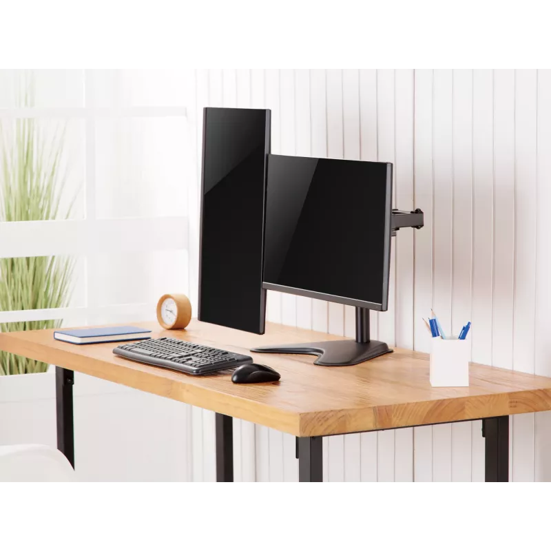 Equip 17 inch-32 inch Economy Dual Monitor Tabletop Stand