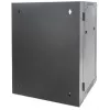 Intellinet 19 inch Network Cabinet - Wall Mount (Double Section Hinged Swing Out), 15U, 550mm Deep, Black, Assembled, Max 30kg, Swings out for access to back of cabinet when installed on wall, 19 inch,Usable Depth 425mm, Parts for wall installation not included