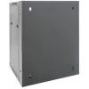 Intellinet 19 inch Network Cabinet - Wall Mount (Double Section Hinged Swing Out), 15U, 550mm Deep, Black, Assembled, Max 30kg, Swings out for access to back of cabinet when installed on wall, 19 inch,Usable Depth 425mm, Parts for wall installation not included