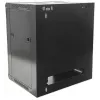 Intellinet 19 inch Network Cabinet - Wall Mount (Standard), 15U, 600mm Deep, Black, Flatpack, Max 60kg, Metal & Glass Door, Back Panel, Removeable Sides, Suitable also for use on desk or floor, Usable Depth 410mm, Parts for wall installation not included