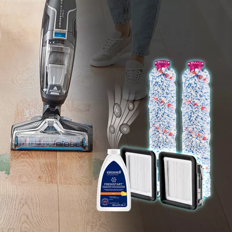 Bissell CrossWave Cordless C6 Pro Upright vacuum Battery Dry&wet Bagless 0 L 255 W Black, Grey