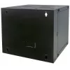 Intellinet 19 inch Network Cabinet - Wall Mount (Double Section Hinged Swing Out), 12U, 450mm Deep, Black, Flatpack, Max 30kg, Swings out for access to back of cabinet when installed on wall, Usable Depth 235mm, Rack, Parts for wall installation not included