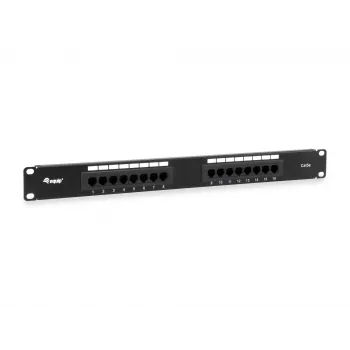 Equip 16-Port Cat.5e Unshielded Patch Panel, Black