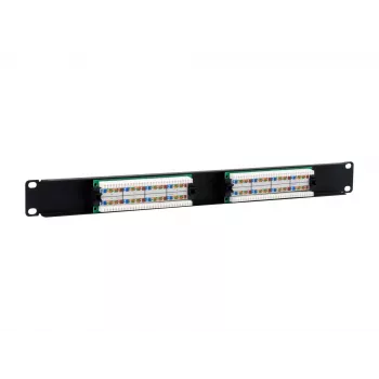Equip 16-Port Cat.5e Unshielded Patch Panel, Black