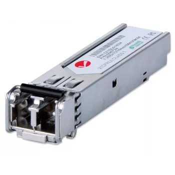 Intellinet Transceiver Module Optical, Gigabit Fiber SFP Mini-GBIC, 1000Base-Lx (LC) Single-Mode Port, 20km, Wavelength 1310nm, Ethernet, Fibre, MSA Compliant, Equivalent to Cisco GLC-LH-SM, Three Year Warranty