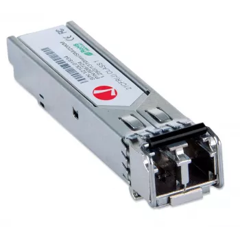 Intellinet Transceiver Module Optical, Gigabit Fiber SFP Mini-GBIC, 1000Base-Lx (LC) Single-Mode Port, 20km, Wavelength 1310nm, Ethernet, Fibre, MSA Compliant, Equivalent to Cisco GLC-LH-SM, Three Year Warranty