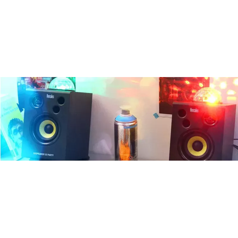 Hercules DJ Speaker 32 Party Black Wired 30 W
