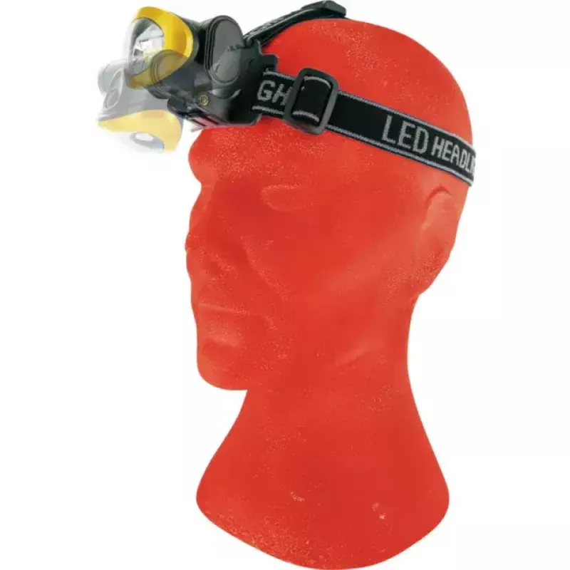 Headband flashlight Schwaiger WLED 40 Black Yellow