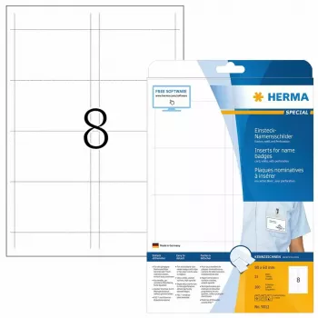 Non-adhesive printer label HERMA 9012