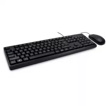 Keyboard Inter-Tech NK-1000EC Mouse included Office USB QWERTY Black