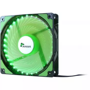 Fan Inter-Tech L-12025 Computer case Fan 12 cm Black Green