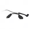 Fan Inter-Tech RS-041 RGB 12 cm Black