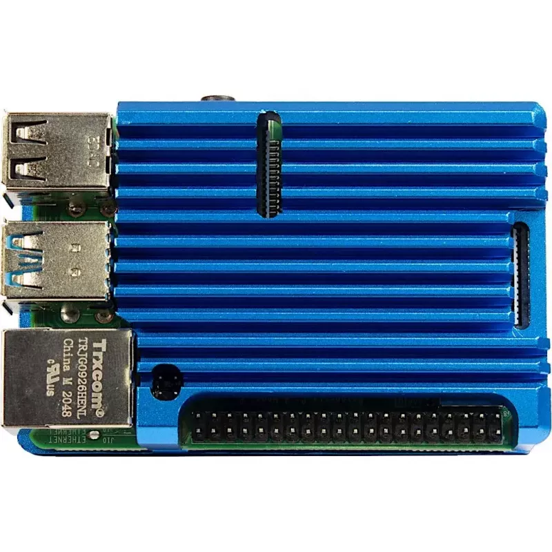 Case Inter-Tech 88887360 for Raspberry Pi 86x56x23mm Blue