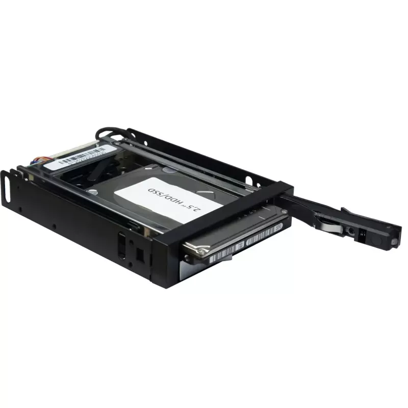 Inter-Tech ST-2523 Black Storage Enclosure Metal Plastic 9.7mm