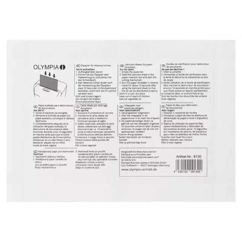 Lubricating oil Olympia 9130