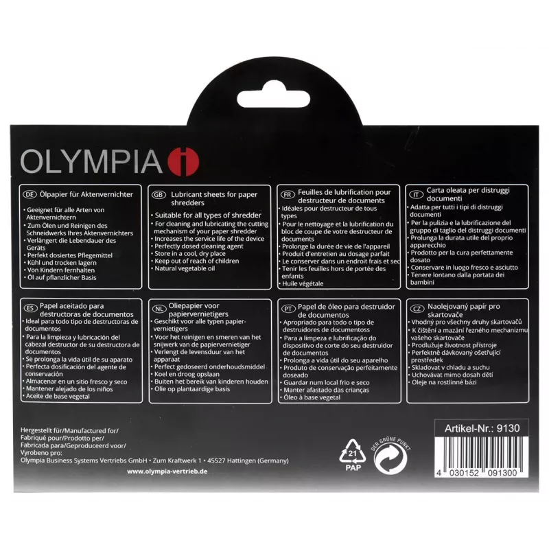 Lubricating oil Olympia 9130