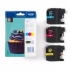Brother LC123RBWBPDR ink cartridge 1 pc(s) Original Cyan, Magenta, Yellow