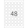 Labels A4 HERMA Ø 30 mm round white extra strong adhesion 1200 pcs