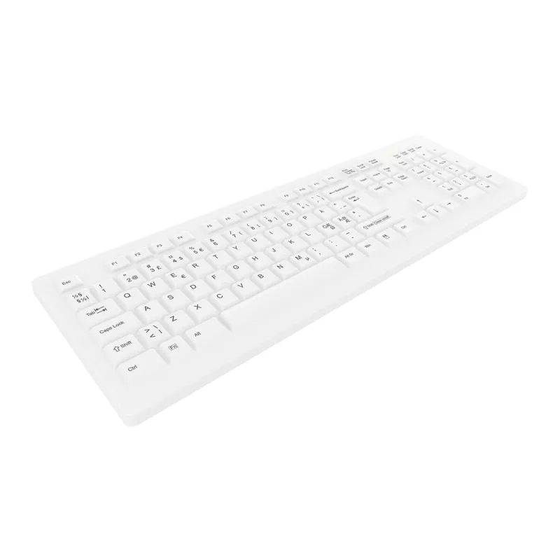 Contour Design Active Key Contour ClassicClean Medical Keyboard Removable Cover Full-Size Wireless White PN C8100