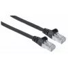 Intellinet Network Patch Cable, Cat7 Cable/Cat6A Plugs, 20m, Black, Copper, S/FTP, LSOH / LSZH, PVC, RJ45, Gold Plated Contacts, Snagless, Booted, Lifetime Warranty