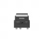Hama 00205268 video cable adapter S-VHS 3 x RCA + SCART (21-pin) Black