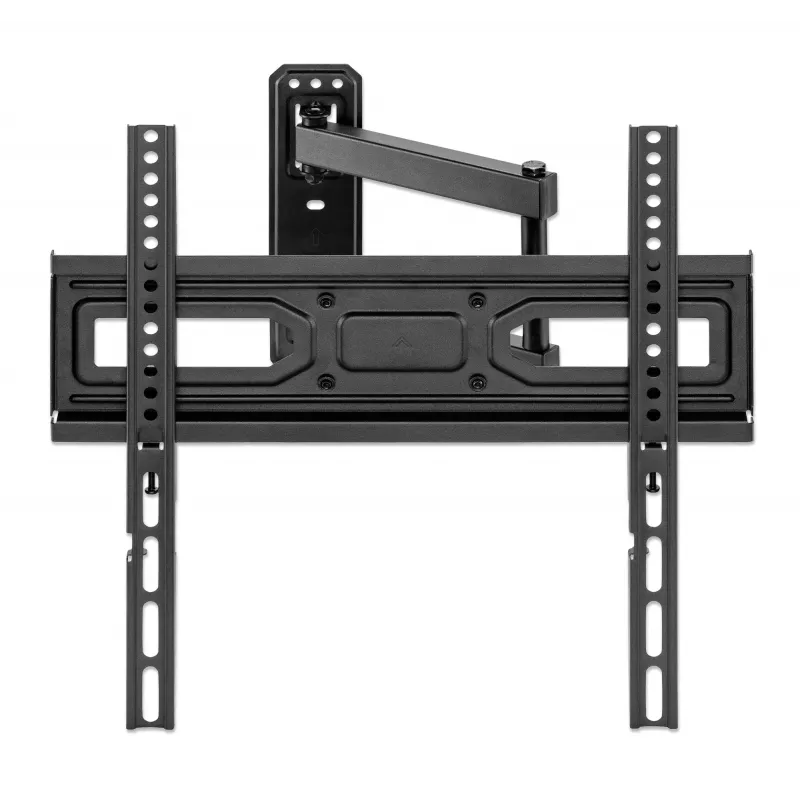 Manhattan Wall Mount for TV & Monitors (Full Motion), For screens 32 inch to 55 inch, VESA compatibility: all between 100x100mm to 400x400mm - check the dimensions of the four mounting holes on back of screen to ensure it fits, Max 35kg, Black, Bracket