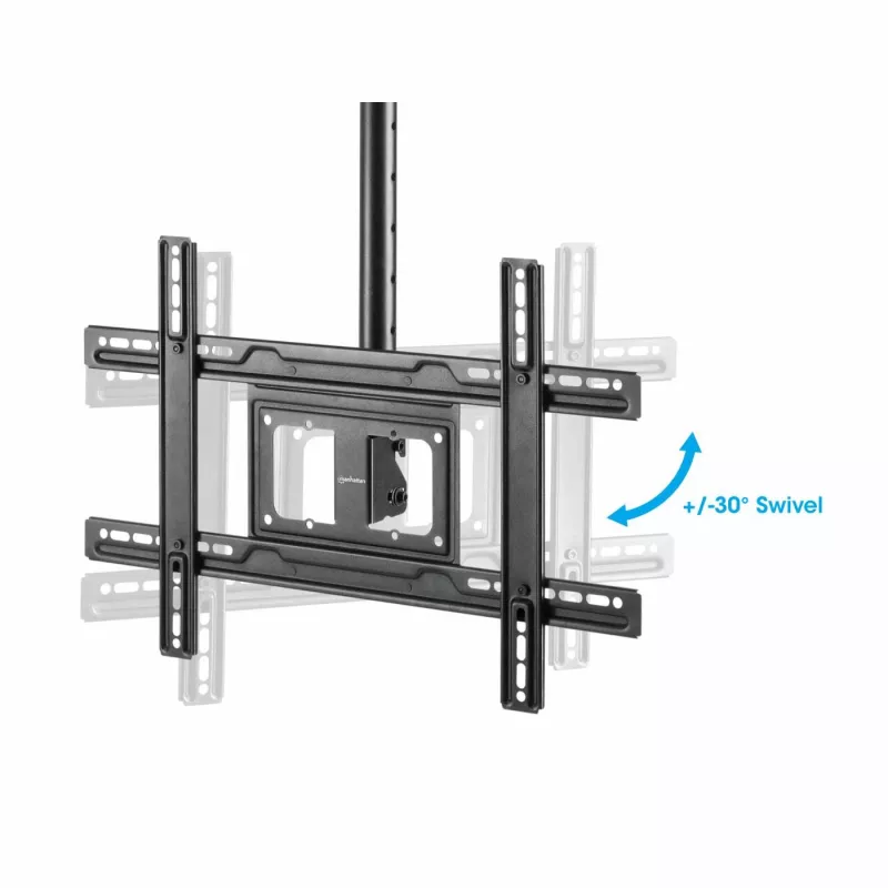 Manhattan Ceiling Mount for TV & Monitors, For screens: 37 inch to 65 inch, Adjustable height: 70-157 cm, VESA compatibility: all between 200x200 to 600x400mm - check the dimensions of the four mounting holes on back of screen to ensure it fits, Max 50kg, LFD, Bracket