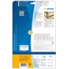 Self-adhesive printer label HERMA Labels A4 210x297 mm white extra strong adhesion paper matt 25 pcs
