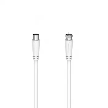 Hama 00205062 coaxial cable 3 m F White