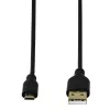 Hama 0.75m, USB2.0-A/USB2.0 Micro-B USB cable USB A Micro-USB B Black