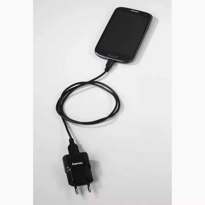 Hama 0.75m, USB2.0-A/USB2.0 Micro-B USB cable USB A Micro-USB B Black