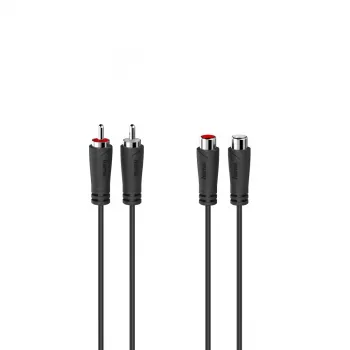 Hama 00205095 audio cable 5 m 2 x RCA Black