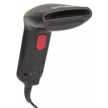 Manhattan Contact CCD Handheld Barcode Scanner, USB, 60mm Scan Width, Cable 152cm, Max Ambient Light 5,000 lux (sunlight), Black, Three Year Warranty