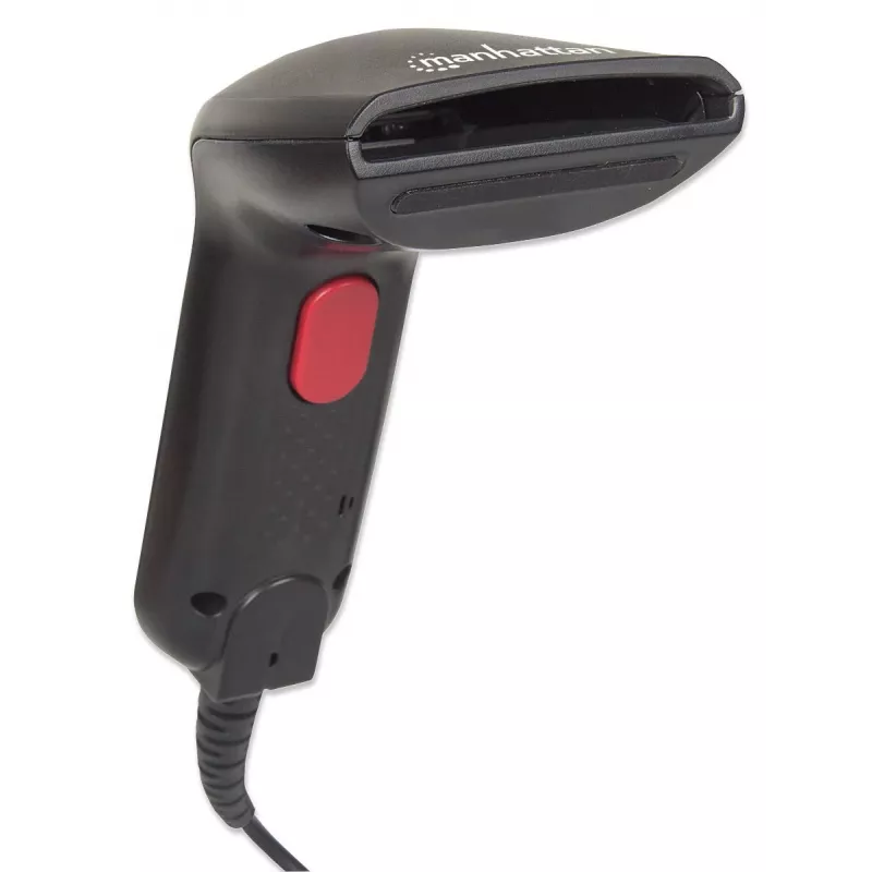 Manhattan Contact CCD Handheld Barcode Scanner, USB, 60mm Scan Width, Cable 152cm, Max Ambient Light 5,000 lux (sunlight), Black, Three Year Warranty