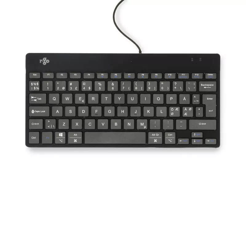 R-Go Tools Ergonomic keyboard R-Go Compact Break, compact keyboard with break software, QWERTY (NORDIC), wired, black