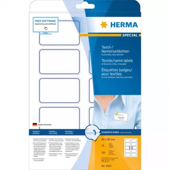 Self-adhesive label HERMA 4410 Rounded rectangle