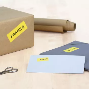 Self-adhesive printer label HERMA Coloured Labels A4 70x37 mm yellow