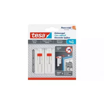 Utility hook TESA 77774 Indoor Red White 2 pc(s)