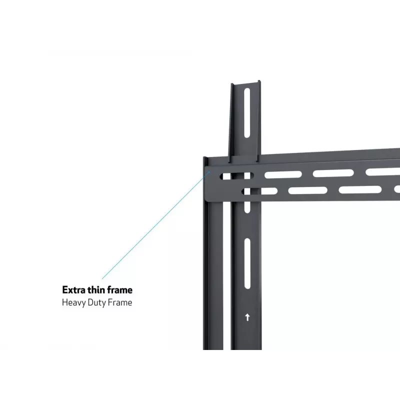 Wallmount MULTIBRACKETS M Universal HD Portrait wall bracket for 60 inch–100 inch screens, VESA 200x200–400x600, load 100 kg, black