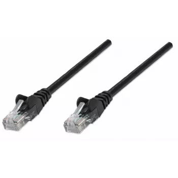 Intellinet Network Patch Cable, Cat5e, 10m, Black, CCA, U/UTP, PVC, RJ45, Gold Plated Contacts, Snagless, Booted, Lifetime Warranty
