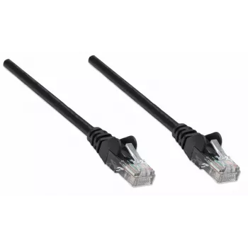 Intellinet Network Patch Cable, Cat5e, 10m, Black, CCA, U/UTP, PVC, RJ45, Gold Plated Contacts, Snagless, Booted, Lifetime Warranty