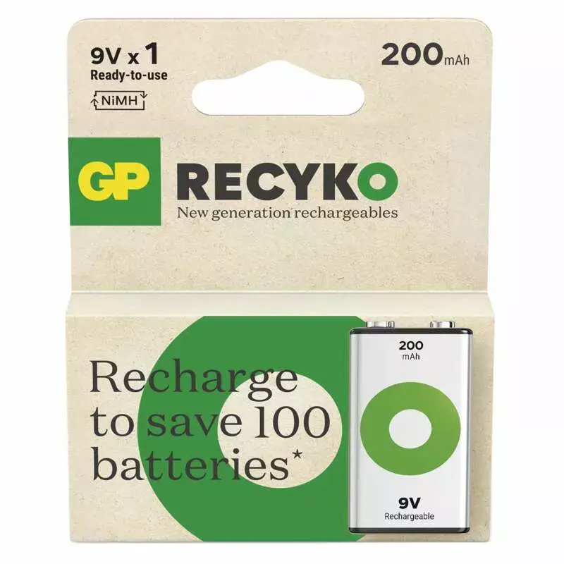 Rechargeable Battery GP Batteries Recyko B2552 200 mAh 8.4 V NiMH