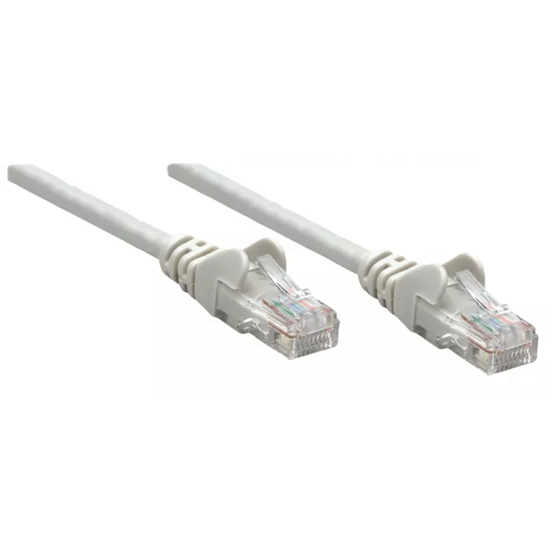 Intellinet Network Patch Cable, Cat6A, 20m, Grey, Copper, S/FTP, LSOH / LSZH, PVC, RJ45, Gold Plated Contacts, Snagless, Booted, Lifetime Warranty