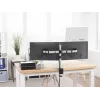 Durable SELECT Monitor Mount 509523 for 2 Monitors, Desk Mount, Silver