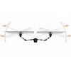 Durable SELECT Monitor Mount 509523 for 2 Monitors, Desk Mount, Silver
