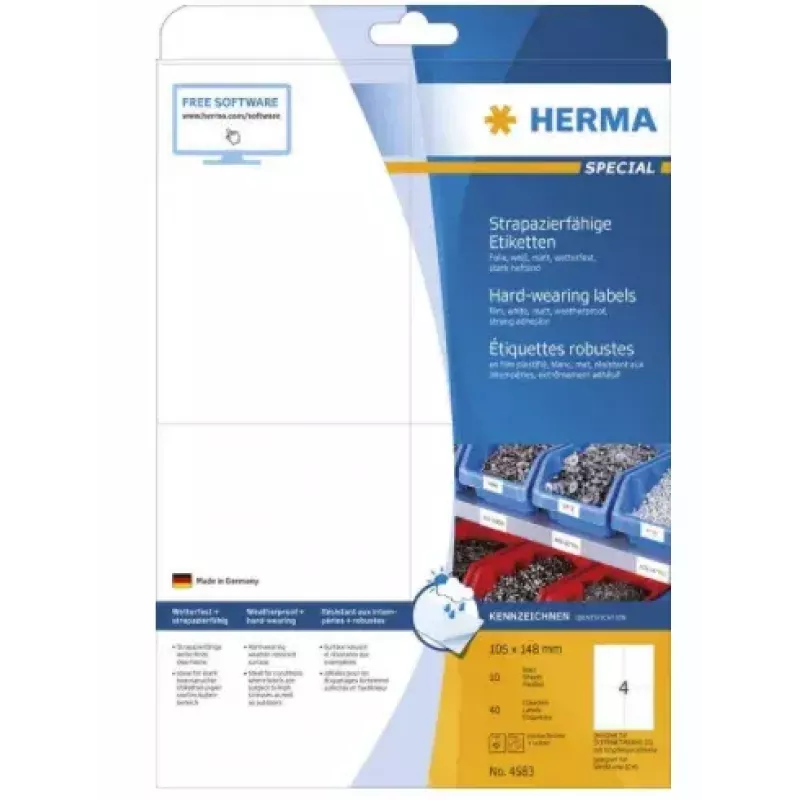 Self-adhesive printer label HERMA 4583